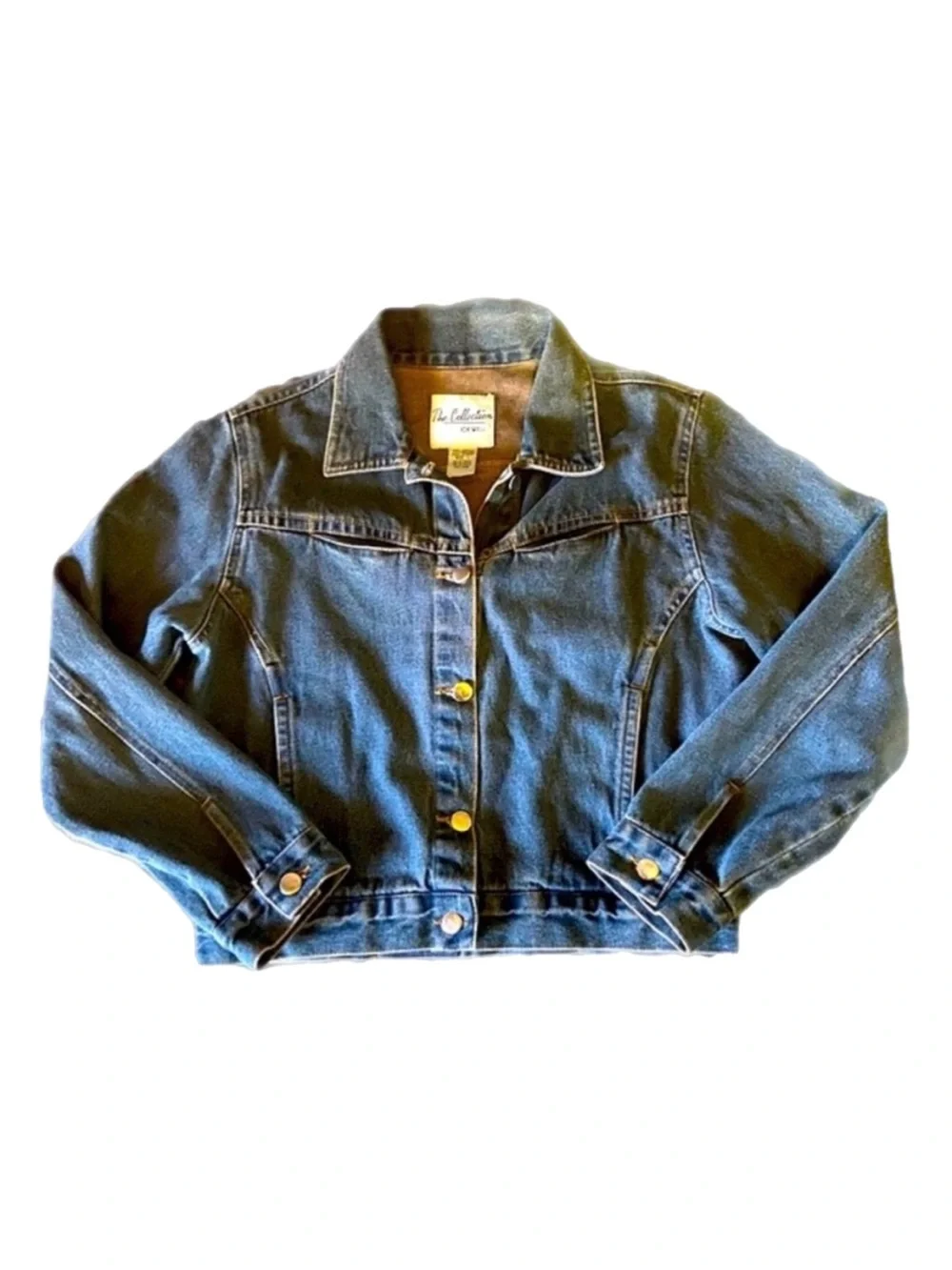 Joe Well The Collection Denim Jean Jacket Medium Wash 100% Cotton Size Small